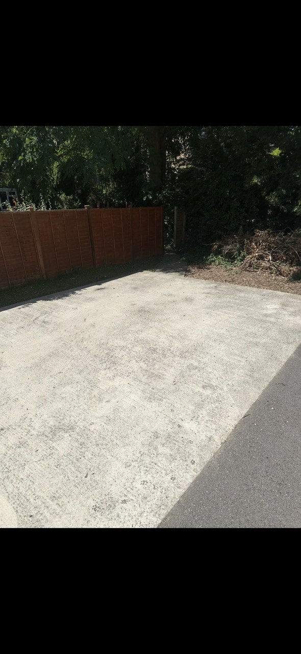Dirty concrete before