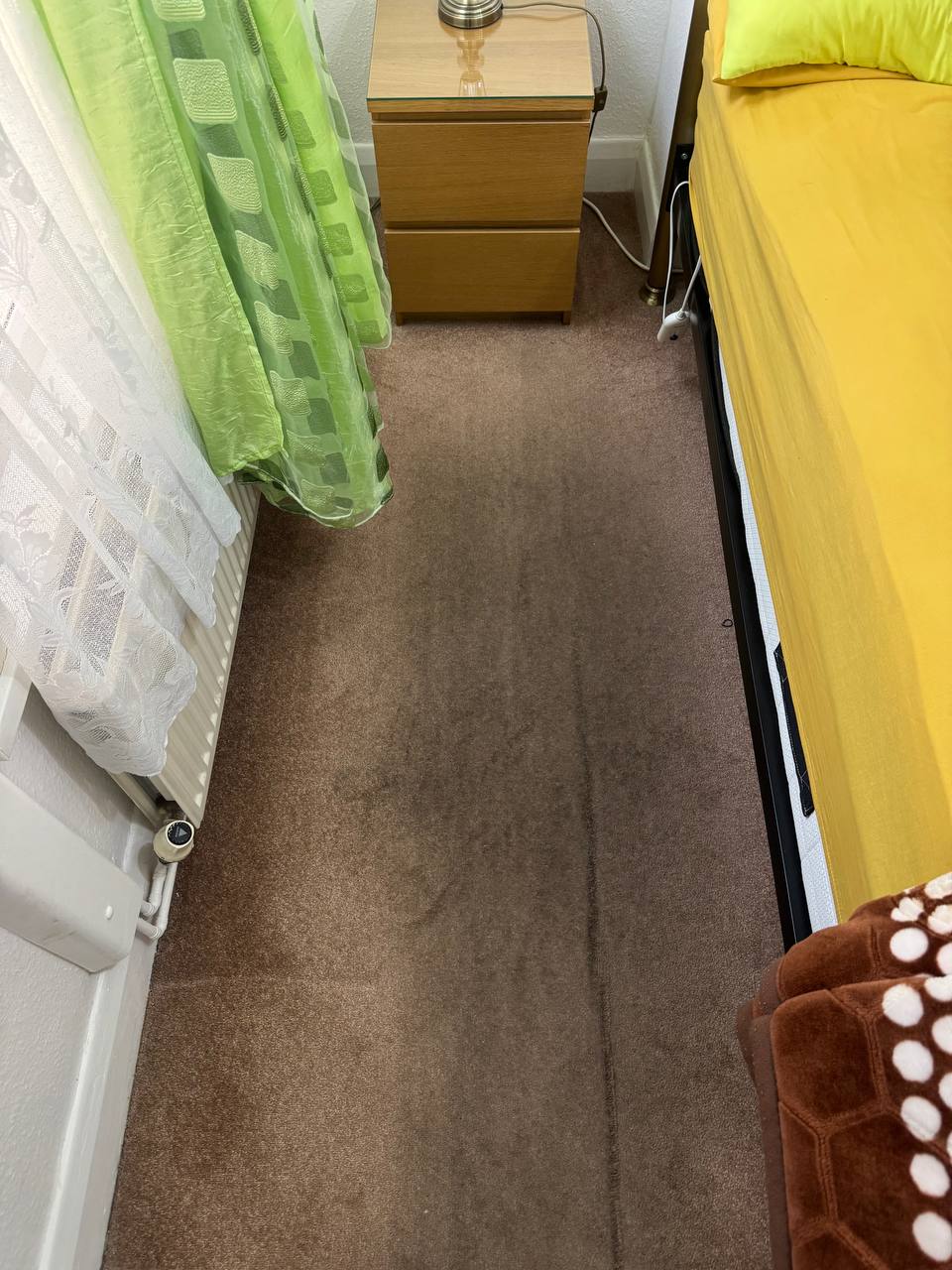 Bedroom carpet before